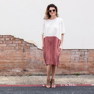 Auburn Color Block Dress